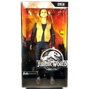 Mattel Barbie Signature Jurassic World OWEN Doll, New, See Pics/Descr.